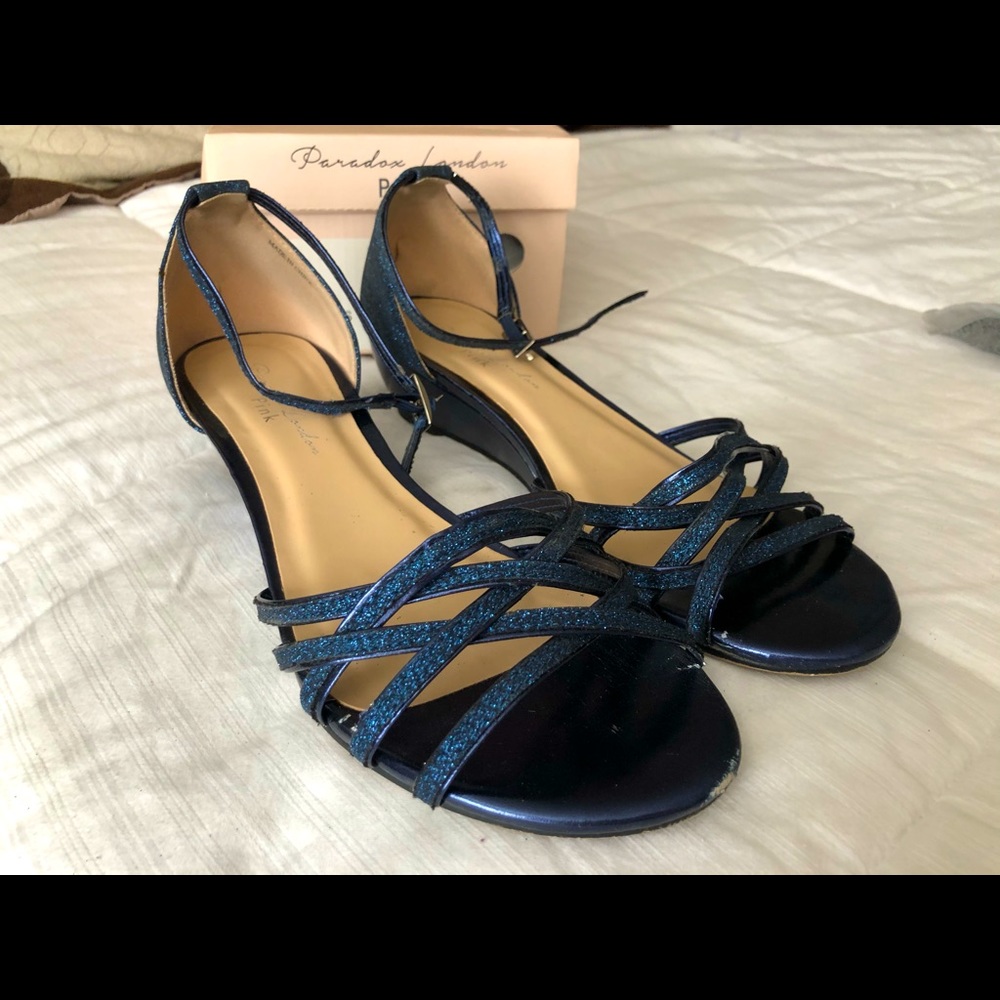Paradox London Pink Avery Wedge Sandal size 8